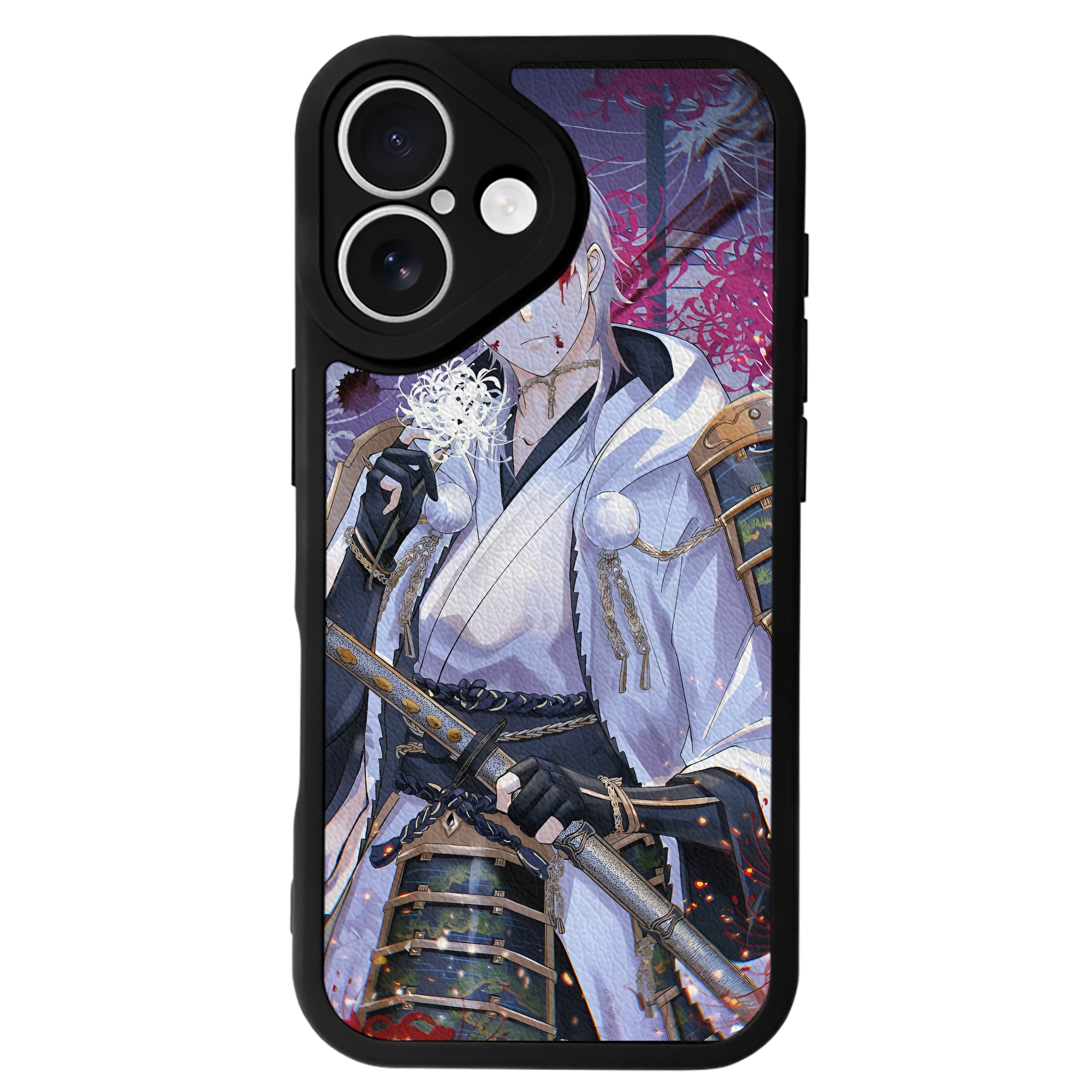 （画像用） 刀剣乱舞 Touken Ranbu 【iPhone 16シリーズ対応】シリコンスマホケース（レザー調） 材質：シリコン
